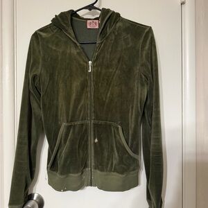 Juicy Couture Olive Velour Women's Jacket